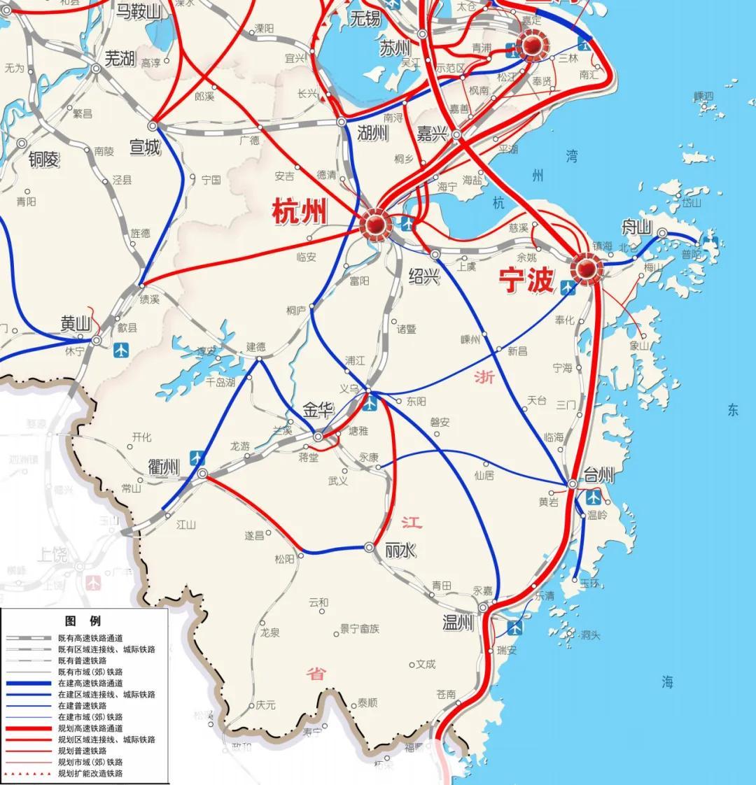 浙江高铁最新线路图,浙江高铁新线路全图解析