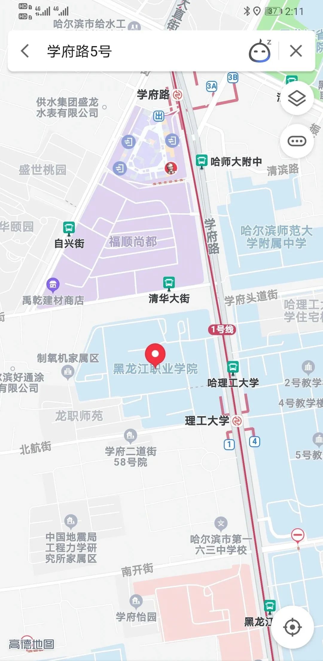 学府路考点导航图更新版