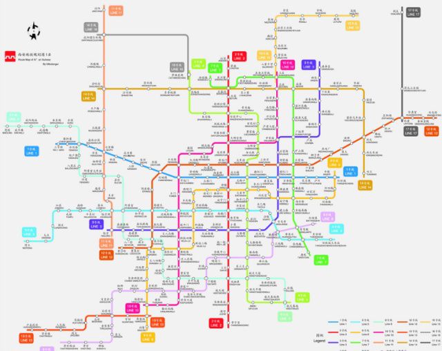 探寻西安地铁新里程：全新线路图展现都市活力蓝图